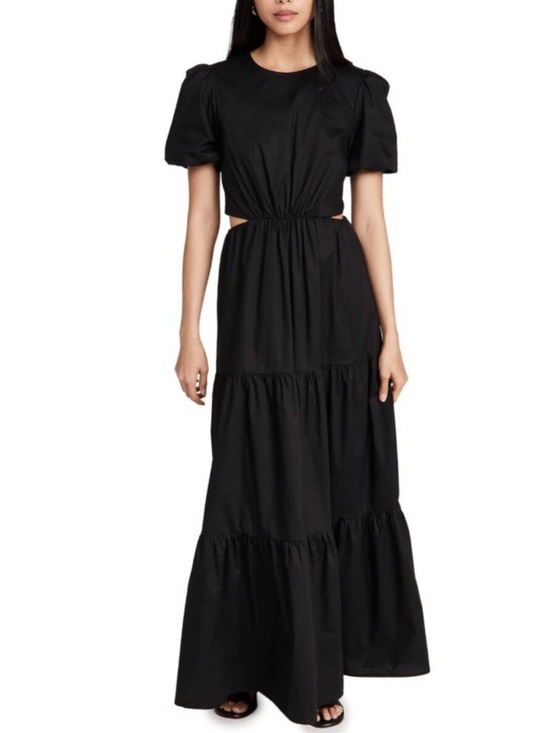 Wayf Dresses & Skirts - WAYF Women's Black Plaza Cut Out Tiered Maxi Dress Size Small 54424